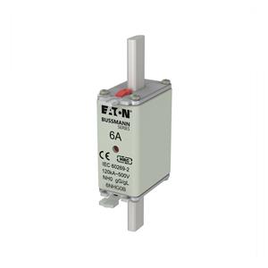Eaton 6NHG0B NH-zekering Met mechanische beveiligingsweergave Afmeting zekering : 0 6 A 500 V 3 stuk(s)