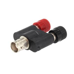 Telegärtner J01008A0621 Meetadapter BNC-bus - Bus 4 mm, Bus 4 mm Zwart, Rood