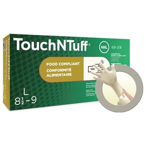 Ansell TouchNTuff 69318090 Wegwerphandschoen 100 stuk(s) Natuurlatex Maat (handschoen): L, 8.5, 9 EN 21420:2020