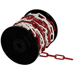 SWG 68012896675 Afzetketting Rood-wit Staal Verzinkt 15 m