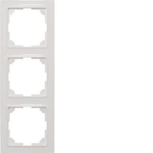 Eltako 30055749 Frame 3-voudig Polar-wit, Zuiver wit (RAL 9010)