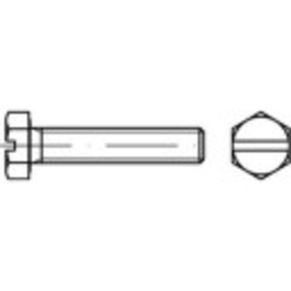 TOOLCRAFT TO-9977598 Zeskantbout M20 160 mm Buitenzeskant DIN 933 Staal Thermisch verzinkt 10 stuk(s)