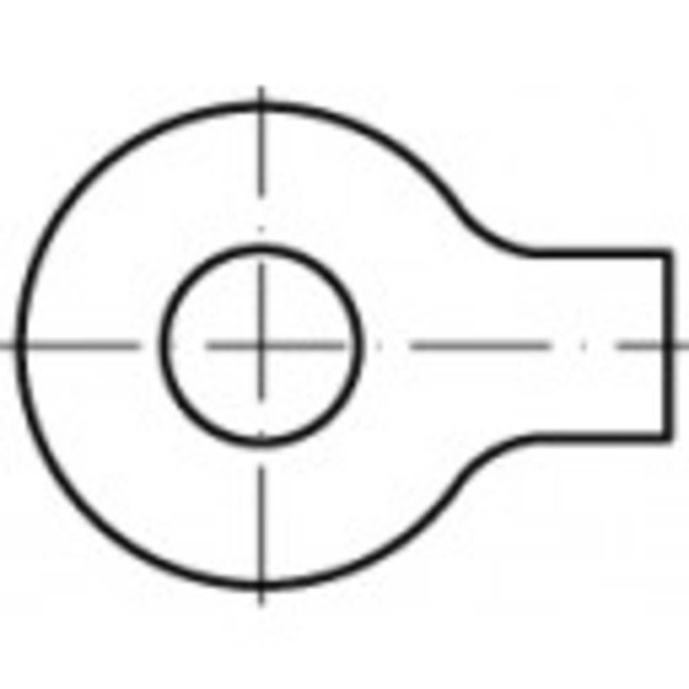 TOOLCRAFT Onderlegringen met doeken 37 mm RVS A4 10 stuk(s)  TO-9988665