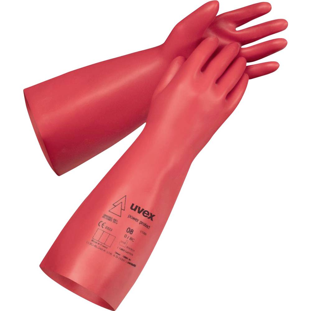 Uvex power protect V1000 6084007 Natuurlatex Elektricienhandschoen Maat (handschoen): 7 1 paar