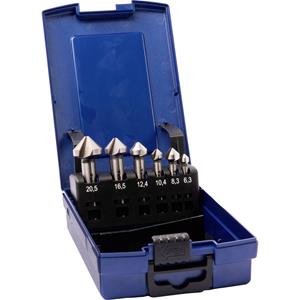 GSR 00708010 Kegelverzinkboorset 6-delig 6.3 mm, 8.3 mm, 10.4 mm, 12.4 mm, 16.5 mm, 20.5 mm HSS-G Cilinderschacht 1 stuk(s)