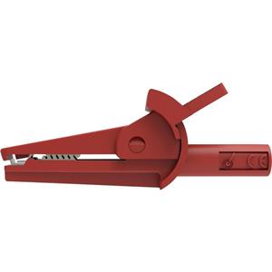 Schützinger SAK 6715 Ni / 2 / RT Veiligheids-krokodilklem Bus Rood