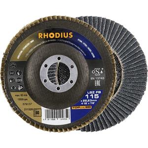 Rhodius 211328  Lamellenschijf Diameter 115 mm Boordiameter 22.23 mm RVS, Staal 1 stuk(s)