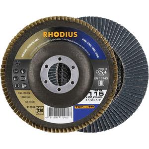 Rhodius 211330  Lamellenschijf Diameter 115 mm Boordiameter 22.23 mm RVS, Staal 1 stuk(s)
