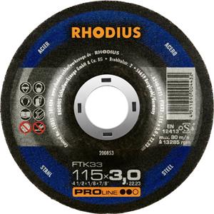 Rhodius 200853 Doorslijpschijf 115 mm 1 stuk(s) Staal