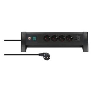 Brennenstuhl 1156250544 Brennenstuhl Premium-Office-Line PDU 4x | 1x USB-C (30W) | 1x USB-A (18W) | 1,8 meter