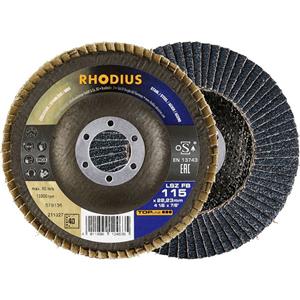 Rhodius 211327  Lamellenschijf Diameter 115 mm Boordiameter 22.23 mm RVS, Staal 1 stuk(s)