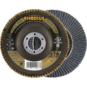 Rhodius 211329  Lamellenschijf Diameter 115 mm Boordiameter 22.23 mm RVS, Staal 1 stuk(s)