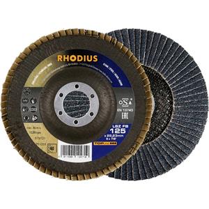 Rhodius 211331  Lamellenschijf Diameter 125 mm Boordiameter 22.23 mm RVS, Staal 1 stuk(s)