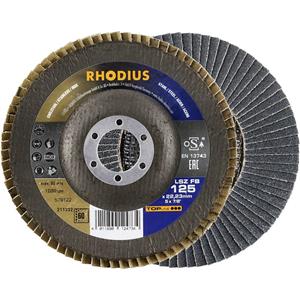 Rhodius 211332  Lamellenschijf Diameter 125 mm Boordiameter 22.23 mm RVS, Staal 1 stuk(s)