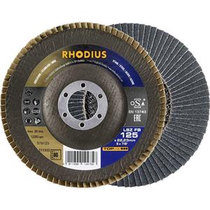 Rhodius 211333  Lamellenschijf Diameter 125 mm Boordiameter 22.23 mm RVS, Staal 1 stuk(s)