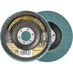 Rhodius 211517  Lamellenschijf Diameter 115 mm Boordiameter 22.23 mm RVS, Staal 1 stuk(s)