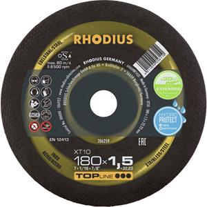 Rhodius 206259 Doorslijpschijf recht 180 mm 1 stuk(s) RVS, Staal
