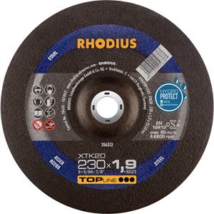 Rhodius 206313 Doorslijpschijf gebogen 230 mm 1 stuk(s) Staal