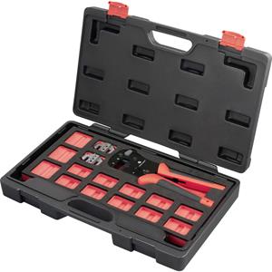 TOOLCRAFT TO-9660081 Krimptangset Incl. krimp-assortiment met koffer