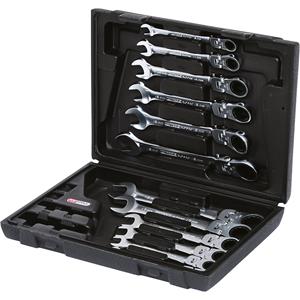 KS Tools 503.4865 503.4865 Ring-steeksleutelset Sleutelbreedte (metrisch) 8 - 19 mm