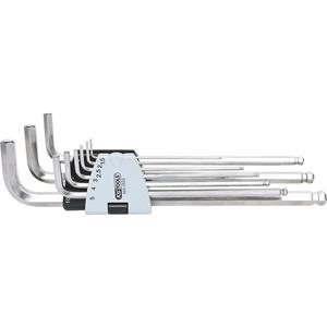 KS Tools 964.0520 Inbus Haakse schroevendraaierset 1.5 mm, 2 mm, 2.5 mm, 3 mm, 4 mm, 5 mm, 6 mm, 8 mm, 10 mm 9-delig