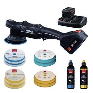 Rupes HLR15/CB2/BAS iBrid Bigfoot Excentrische Polijstmachine Set 125mm 18V 5.0Ah Li-Ion