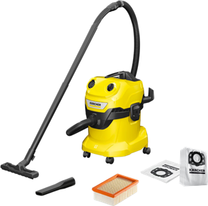 Karcher WD 4 V-20/5/22 +  Stofzuigerzak voor WD 4/5/6 (4x)