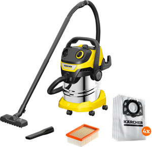 Karcher WD 4 S V-20/5/22 +  Stofzuigerzak voor WD 4/5/6 (4x)