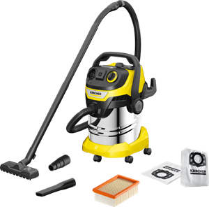 Karcher WD 5 P S V-25/5/22 +  Stofzuigerzak voor WD 4/5/6 (4x)