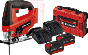 Einhell TC-JS 18 Li Solo 4,0 Ah Accu (2x) E-Case S-F Starterspakket