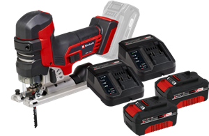 Einhell TP-JST 18/135 Li BL Solo 4,0 Ah Accu (2x) Starterspakket