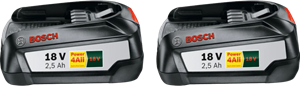 Bosch 18V 2,5 Ah Accu 2-pack