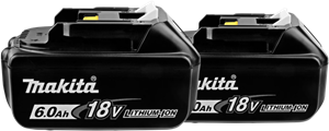 Makita BL1860B LXT 18V 6,0 Ah Accu 2-pack