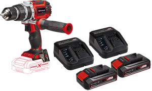 Einhell TP-CD 18/60 Li-i BL Solo 2,5 Ah Accu (2x) Starterspakket