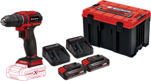 Einhell TE-CD 18/40 Li BL Solo 2,5 Ah Accu (2x) E-Case M Starterspakket