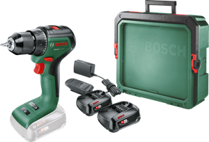 Bosch UniversalDrill 18V-60 2,5 Ah Accu (2x) SystemBox S Starterspakket
