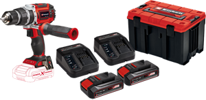 Einhell TP-CD 18/60 Li-i BL Solo 2,5 Ah Accu (2x) E-Case M Starterspakket