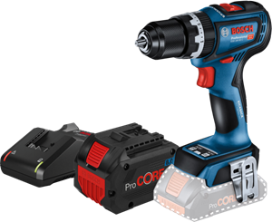 Bosch Professional GSB 18V-90 C 8,0 Ah ProCORE Accu Starterspakket