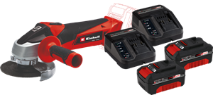 Einhell TC-AG 18/115 Li Solo 4,0 Ah Accu (2x) Starterspakket