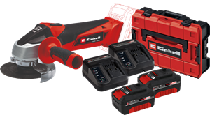 Einhell TC-AG 18/115 Li Solo 4,0 Ah Accu (2x) E-Case S-F Starterspakket