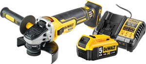Dewalt DCG405NT-XJ 5,0 Ah Accu Starterspakket