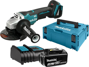 Makita DGA505ZJ +  Startset DC18SD+BL1830B