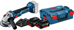Bosch Professional GWS 18V-10 5,0 Ah GBA Accu (2x) Starterspakket
