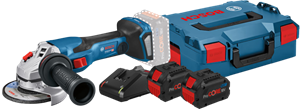 Bosch Professional GWS 18V-15 C 8,0 Ah ProCORE Accu (2x) Starterspakket