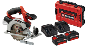 Einhell TE-CS 18/150 Li Solo 4,0 Ah Accu (2x) E-Case S-F Starterspakket