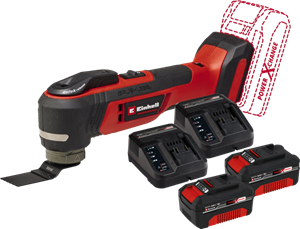 Einhell TP-MG 18 Li BL Solo 4,0 Ah Accu (2x) Starterspakket