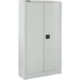 Schäfer Shop Select Materiaalkast MSI 16408 , B 800 x D 400 x H 1535 mm, 3 etages, staal, lichtgrijs RAL 7035