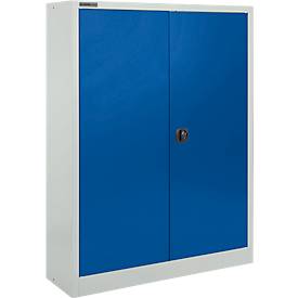Schäfer Shop Select materiaalkast MSI 16409i, B 950 x D 400 x H 1535 mm, 3 etages, staal, lichtgrijs/enzisch blauw