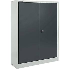 Schäfer Shop Select materiaalkast MSI 16409i, B 950 x D 400 x H 1535 mm, 3 legborden, staal, lichtgrijs/antracietgrijs