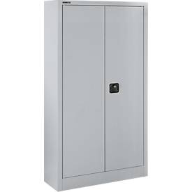 Schäfer Shop Select Materiaalkast MSI 16408 , B 800 x D 400 x H 1535 mm, 3 etages, staal, alu wit RAL 9006